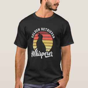 T-shirt Chuchoteur de Golden Retriever Rétro Propriétaire