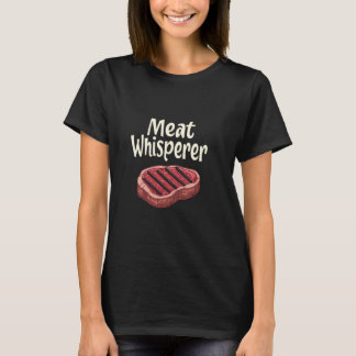 T-shirt Chuchoteur de viande humour de grillade BBQ