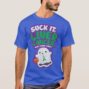 T-shirt Chuck It Liver Cancer Gimme Candy Funny Boo Ghost 