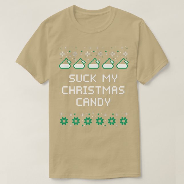 T-shirt Chuck Mes bonbons de Noël Couples Adultes Amoureux (Design devant)
