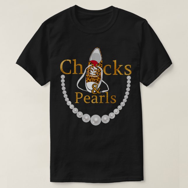 T-shirt Chucks and Pearls 2021 Leopard  (Design devant)