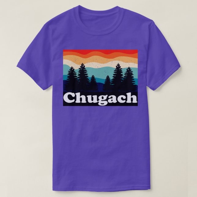 T-shirt Chugach Alaska Retro (Design devant)