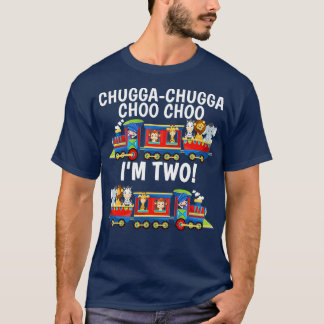 T-shirt Chugga Chugga Choo Choo Je suis 2 trains Anniversa