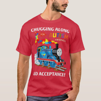 T-shirt Chugging Along Autism Awareness And Acceptance Aut