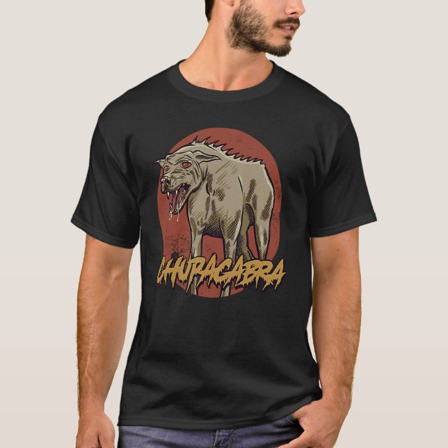 T-shirt Chupacabra Cryptid Folklore Creature Cryptozoology (Devant)