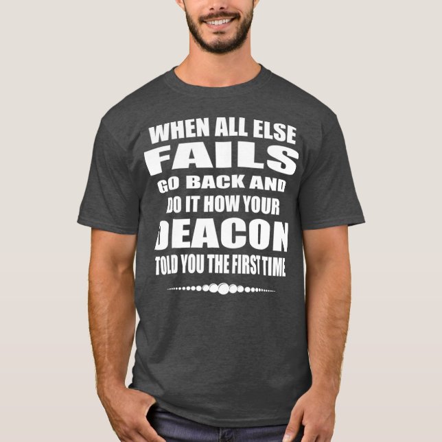 T-shirt Church Deacon Funny T Gift Catholic Deacon Don (Devant)