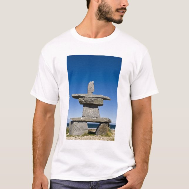 T-shirt Churchill, Manitoba. Inukshuk (Devant)