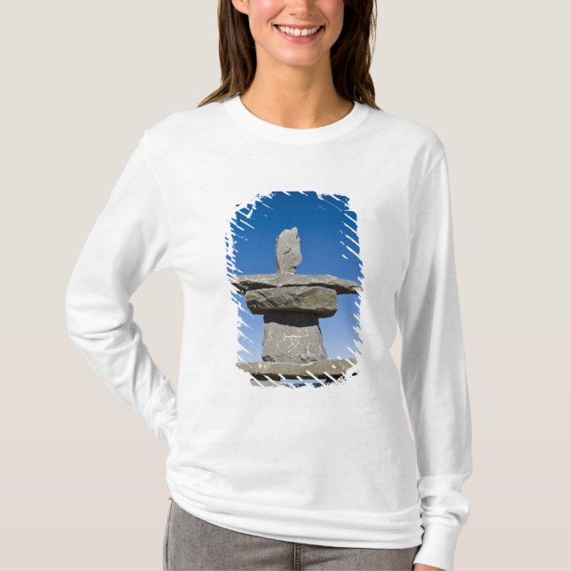 T-shirt Churchill, Manitoba. Inukshuk (Devant)
