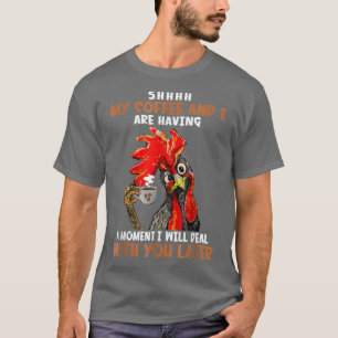 T-shirt Chut Mon Café Et Moi Avons Un Moment Drôle Chi