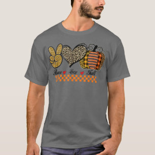 T-SHIRT CHUTE D'AMOUR DE PAIX, JOLIE PATCH CITROUILLE, AUT