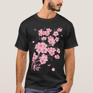 T-shirt Chute de la fleur de cerisier Sakura