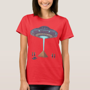 T-shirt Chute de Pyramide — Les Aliens Livrent la Vérité