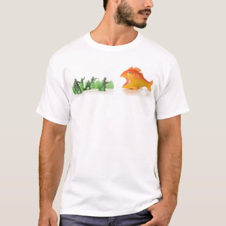 T-shirt chute des poissons oranges géants