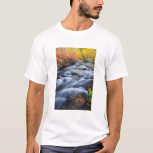 T-shirt Chute le long du ruisseau de Lundy, Californie