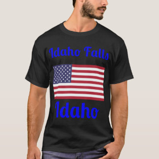T-shirt Chutes de l'Idaho Idaho Imprimés de style