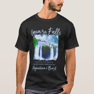 T-shirt Chutes d'Iguazú Cascade Voyage Iguazu Brésil Argen