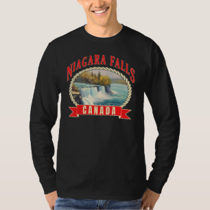 T-shirt Chutes du Niagara Canada États-Unis Nature rivière