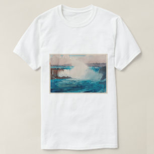 T-shirt Chutes du Niagara, Hiroshi Yoshida, coupe de bois