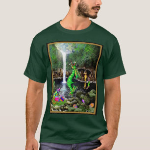 T-shirt Chutes Green Dragon