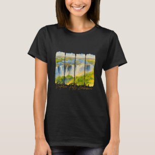 T-shirt Chutes Victoria Zimbwe Voyage Pinceau Victoria