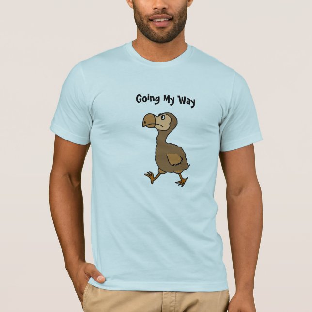 T-shirt CI chemise drôle d'oiseau de dronte (Devant)