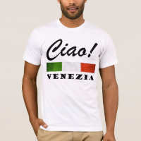 Ciao ! Drapeau italien Venise Italie de Venezia