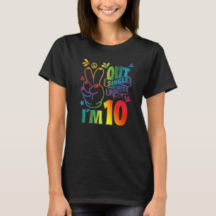 T-shirt Ciao les chiffres simples j'ai 10 ans
