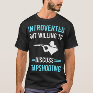 T-shirt Cible d'argile de tir de piège introduite