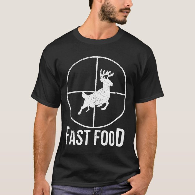 T-shirt Cible de chasse rapide aux aliments (Devant)