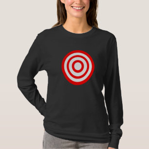T-shirt Cible de fléchettes à damier britannique Bullseye