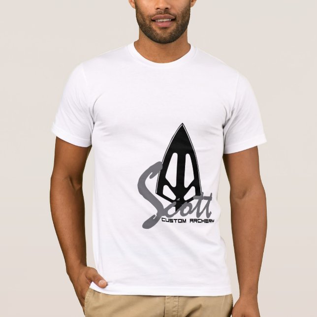 T-shirt CIBLE faite sur commande de tir à l'arc de Scott (Devant)