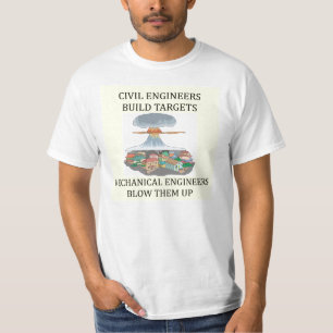 T-shirt Cibles de construction d'ingénieurs CIVILS