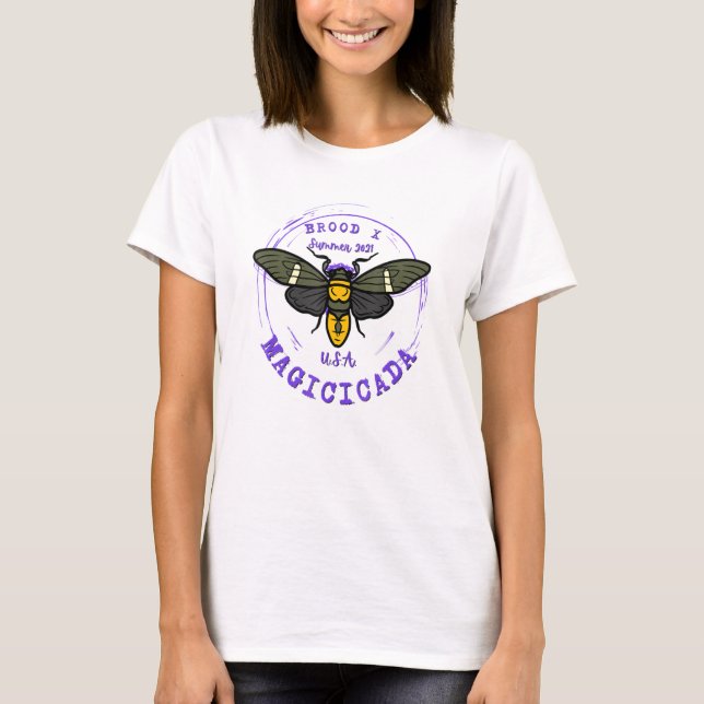 T-shirt Cicada Summer Brood X Magicicada 2021 Usa Bug Inse (Devant)