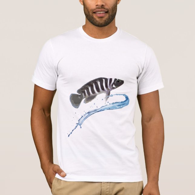 T-shirt Cichlid africain stylisé Neolamprologus (Devant)