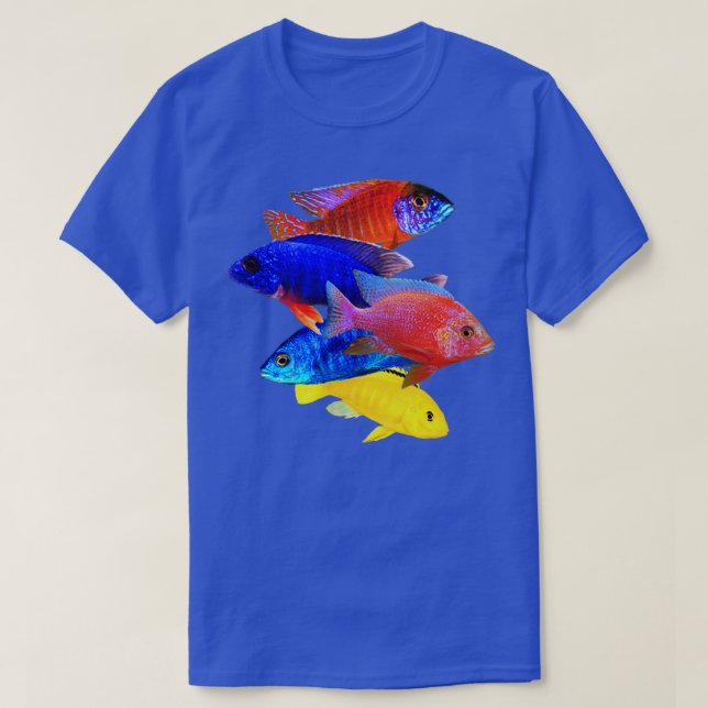 T-shirt Cichlids Africains Peacock Cichlid Breeders Gardie (Design devant)