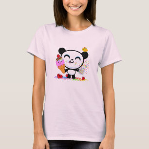 T-shirt Cici les cornets de crème glacée d'amours de pan