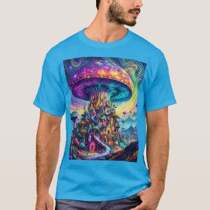 T-shirt Ciel arc-en-ciel de champignons Imaginaires