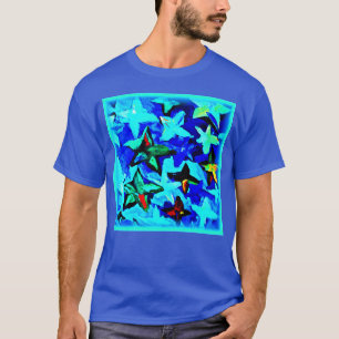 T-shirt Ciel de nuit étoilé bleu. Commandez dès maintenant