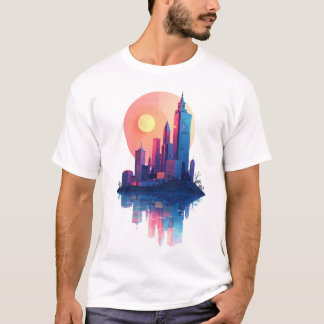 T-shirt Ciel du coucher de soleil