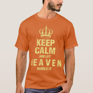 T-shirt Ciel Gardez Le Calme Nom Personnalisé Amis Nicknam