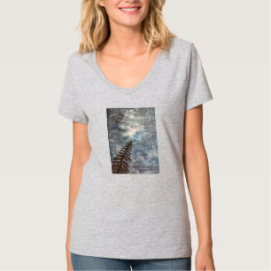 T-shirt Ciel nocturne paisible dans la forêt avec des étoi