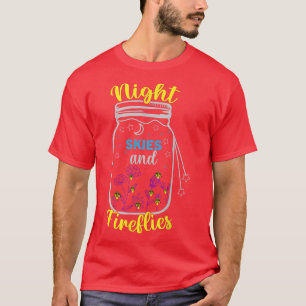 T-shirt Ciels De Nuit Et lucioles Drôle Camping & Randonné
