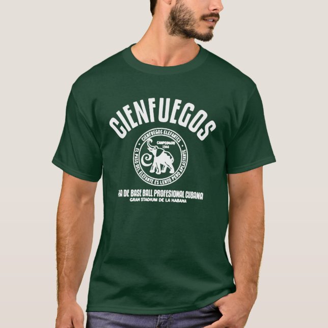 T-shirt Cienfuego Elefantes en lettres blanches (Devant)