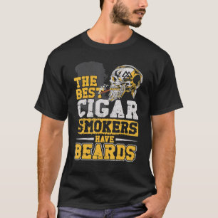 T-shirt Cigar Homme Porté À La Barbe Les Meilleurs Fumeurs
