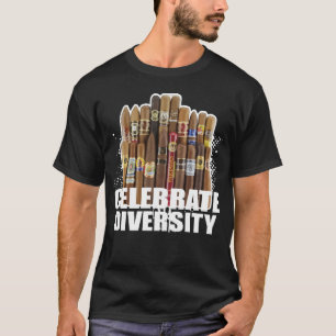 T-shirt Cigar Shirts For Men Celebrate Diversity Cigars