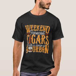 T-shirt Cigares Avec Chance De Whiskey Bourbon