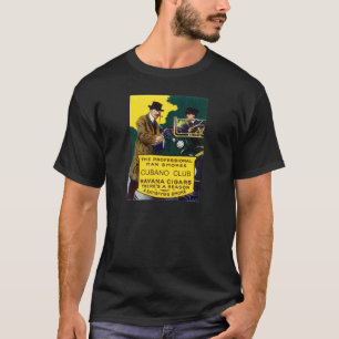 T-shirt Cigares vintages de club de Cubano