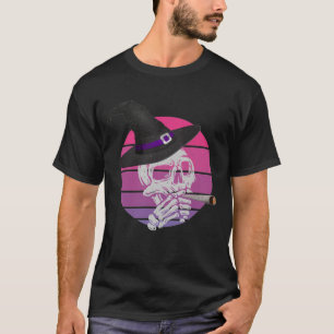 T-shirt Cigarette Fumant Le Crâne Drôle Et Effrayant