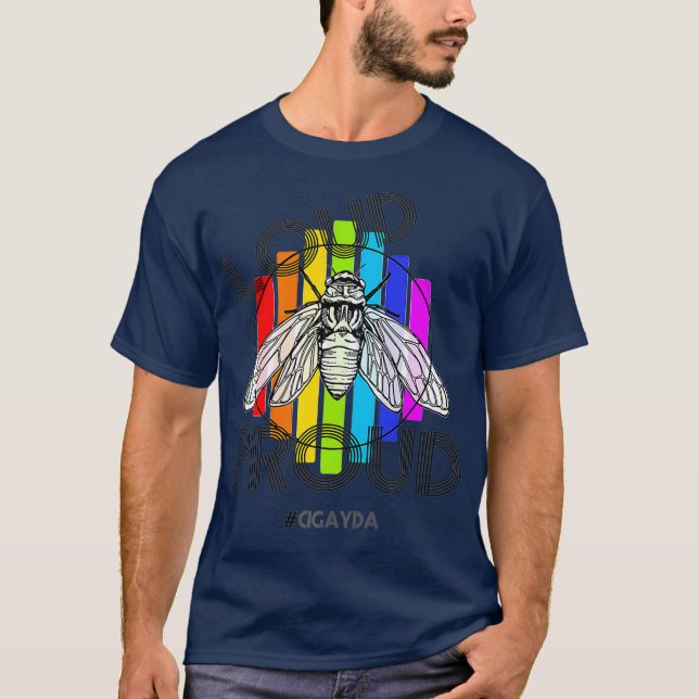 T-shirt Cigayda LGBT Pride Cicada Brood X 2021 Insect (Devant)