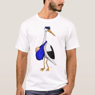 T-shirt Cigogne de la livraison de bébé